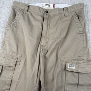 Levi's Men's 36x34 (Actual 38x34) Beige Cargo Loose Straight Workwear Pants Y2K